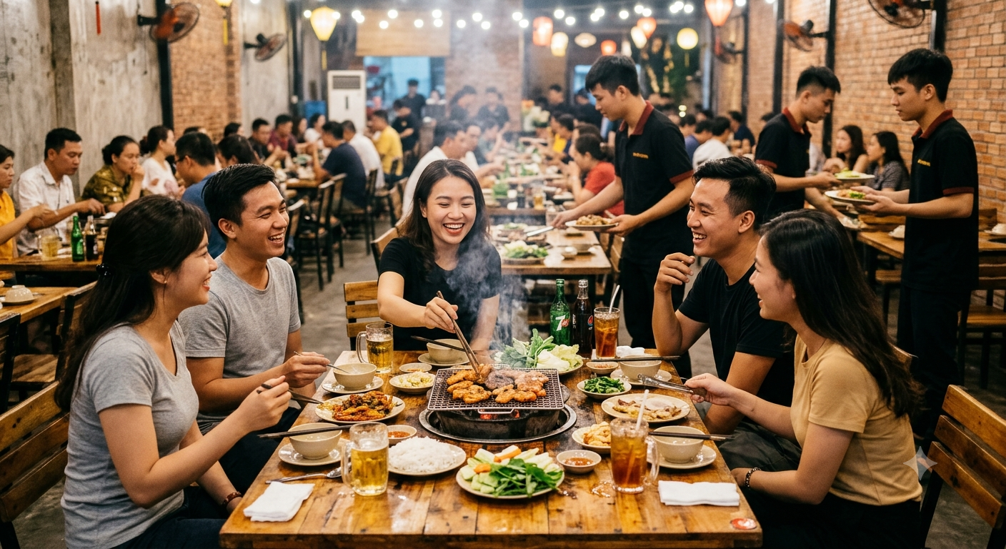 Đánh giá cân bằng về trải nghiệm ăn uống và dịch vụ